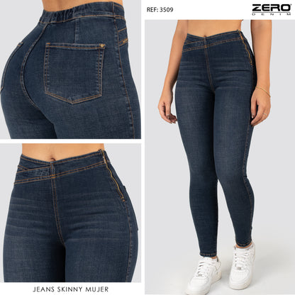 Jeans Skinny Tiro Alto 3509