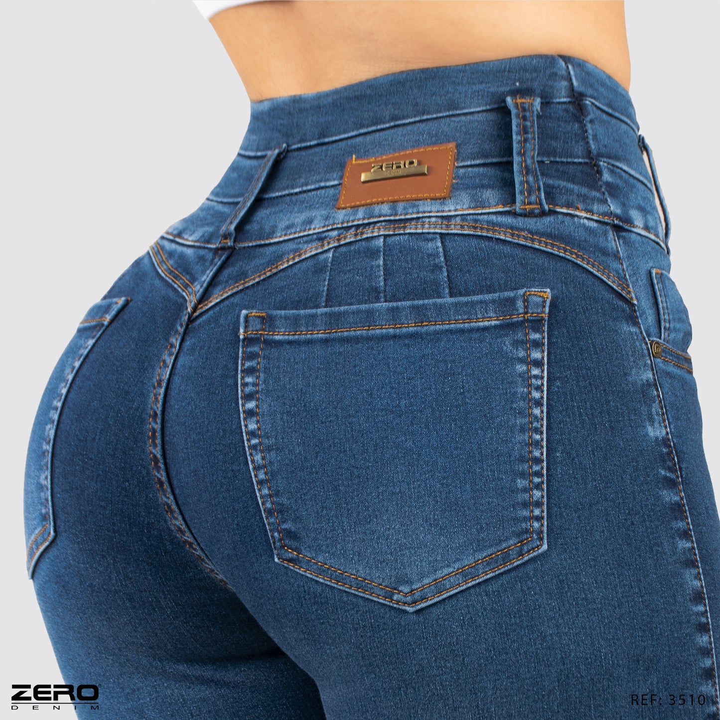 Jeans Skinny Tiro Alto 3510