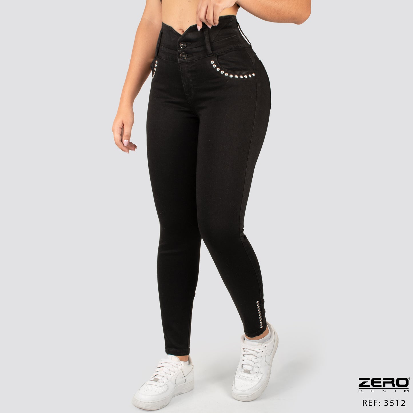 Jeans Skinny Tiro Alto 3512-P