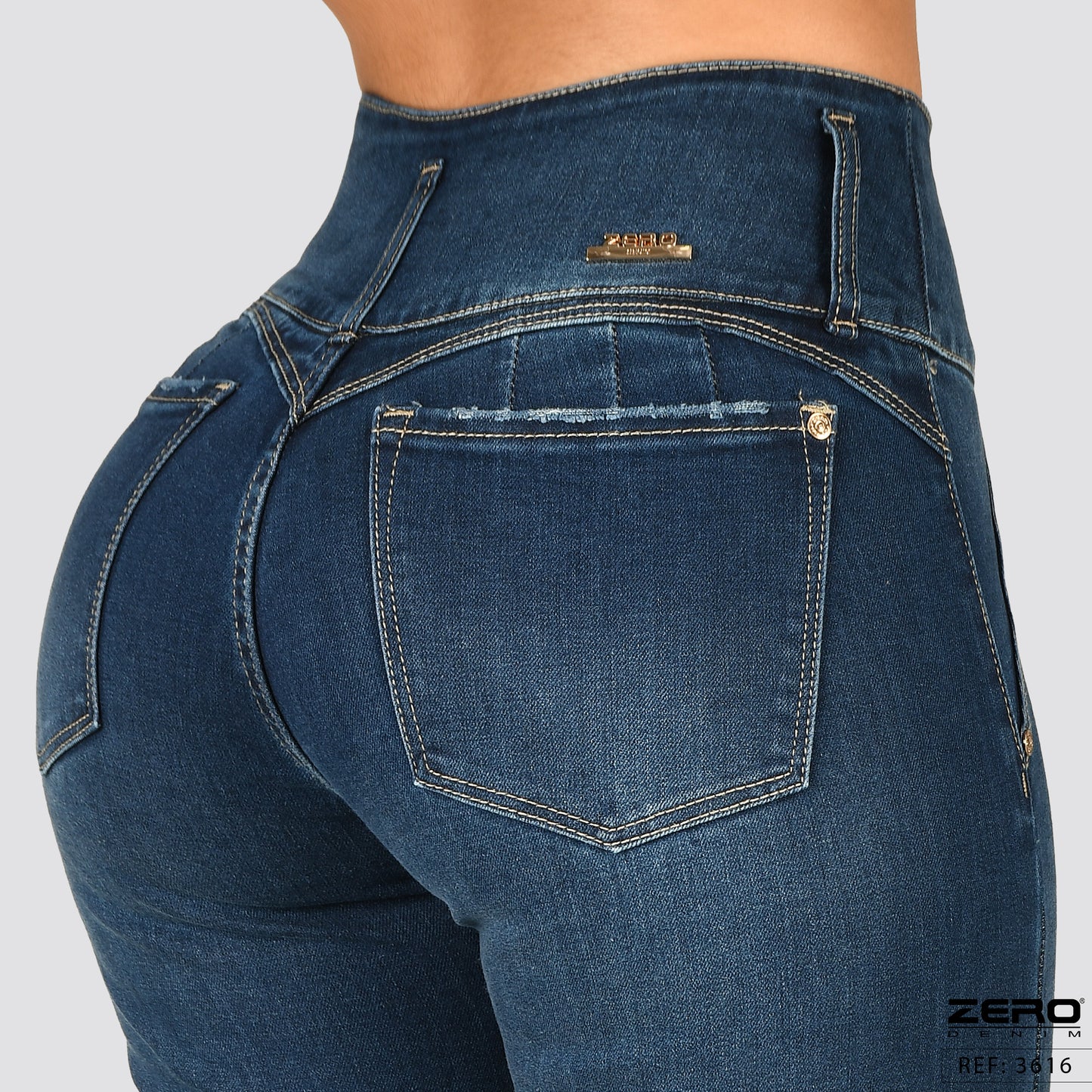 Jeans Mom Flare Tiro Alto 3616