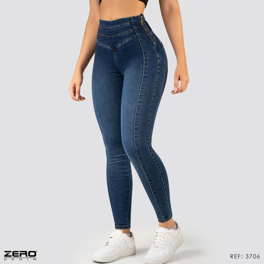 Jeans Skinny Tiro Alto 3706