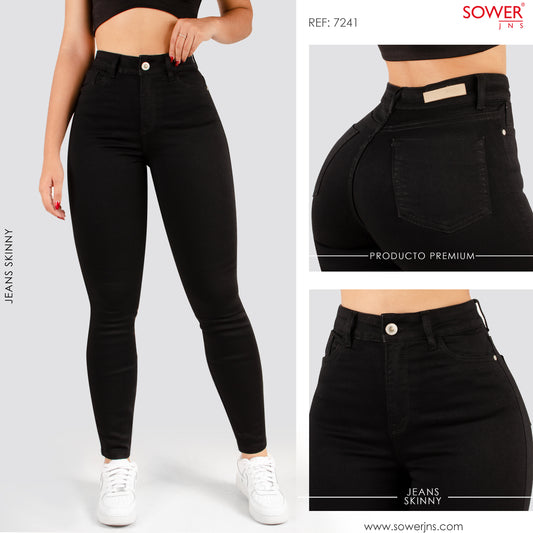 Jeans Skinny Tiro Alto S7241
