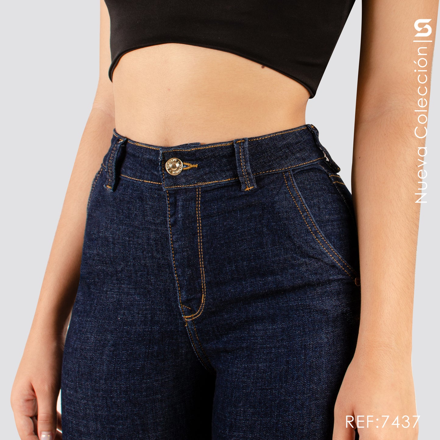 Jeans Skinny Tiro Alto S7437
