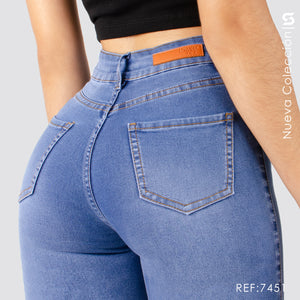 Jeans Skinny Tiro Alto S7451