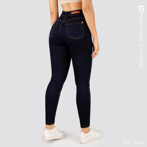 Jeans Skinny Tiro Alto S7481