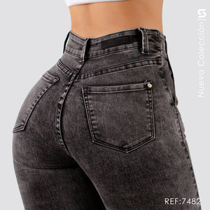 Jeans Skinny Tiro Alto S7482