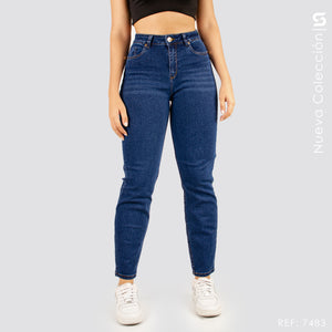 Mom Jeans Tiro Alto S7483