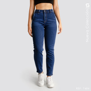 Mom Jeans Tiro Alto S7484