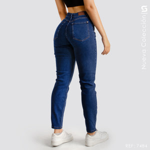 Mom Jeans Tiro Alto S7484