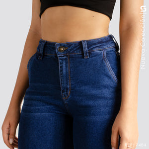 Mom Jeans Tiro Alto S7484