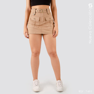 Falda Short Tiro Alto S7491