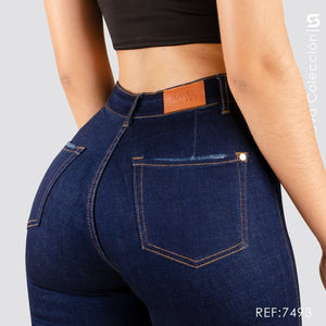 Jeans Skinny Tiro Alto S7493