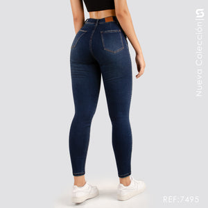 Jeans Skinny Tiro Alto S7495