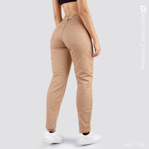 Pantalón Mom Fit  Tiro Alto S7497