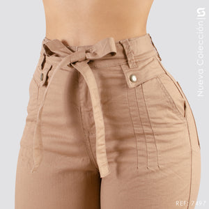 Pantalón Mom Fit  Tiro Alto S7497