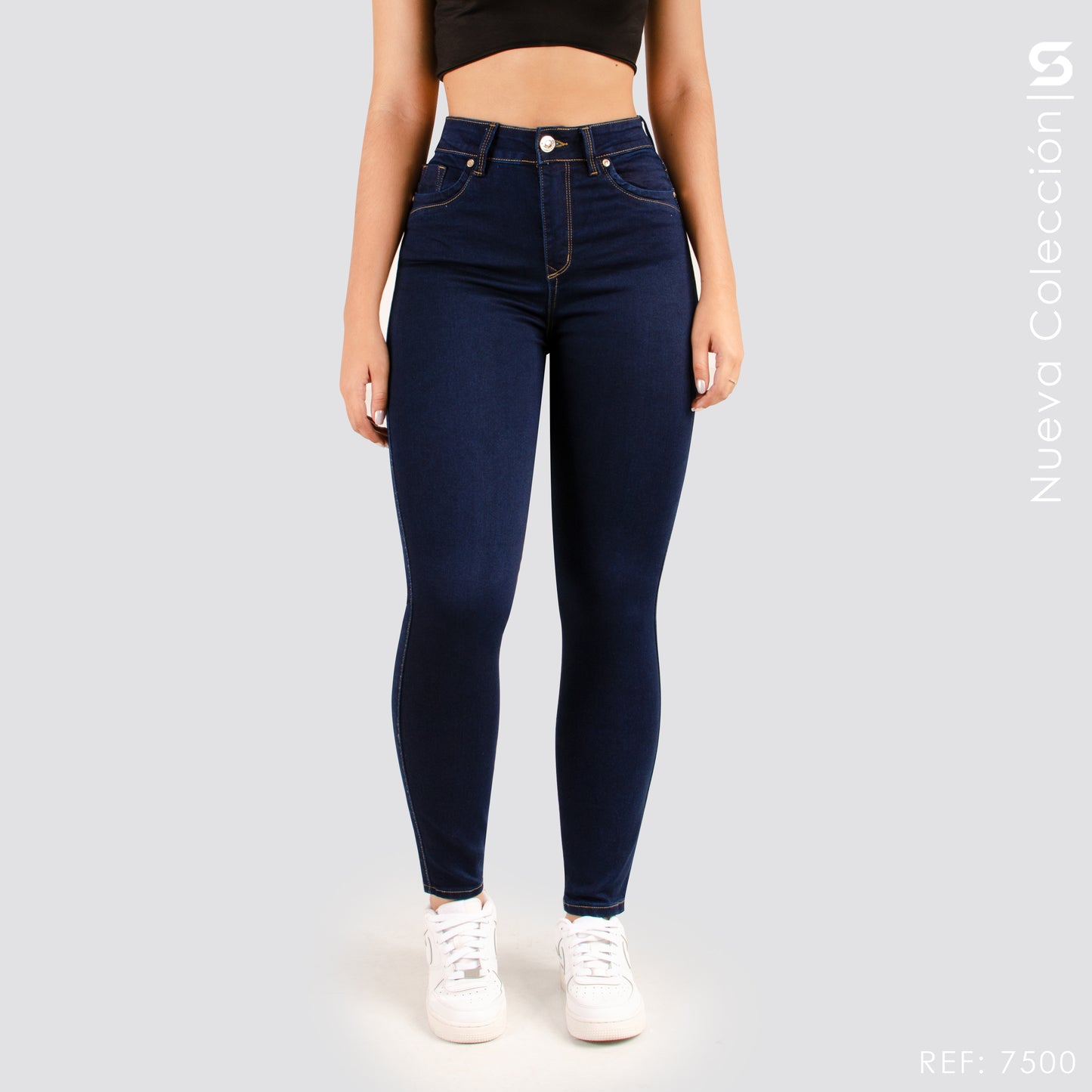 Jeans Skinny Tiro Alto S7500