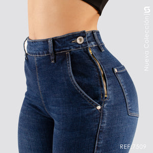 Jeans Skinny Tiro Alto Premium S7509