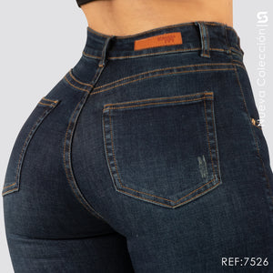 Jeans Skinny Tiro Alto S7526