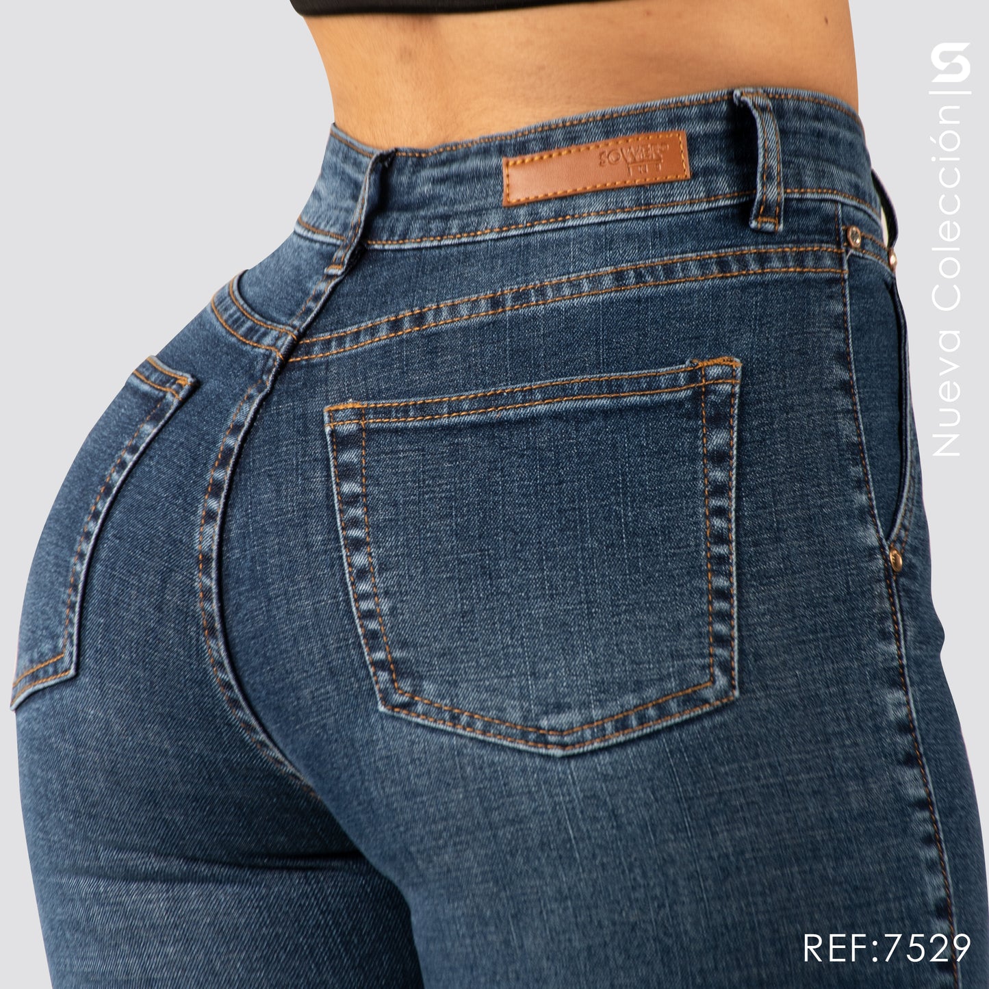 Jeans Skinny Tiro Alto S7529
