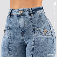 Cargar imagen en el visor de la galería, Jeans Mom Fit Tiro Alto S7533