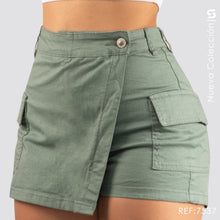Cargar imagen en el visor de la galería, Falda Short Tiro Alto S7537