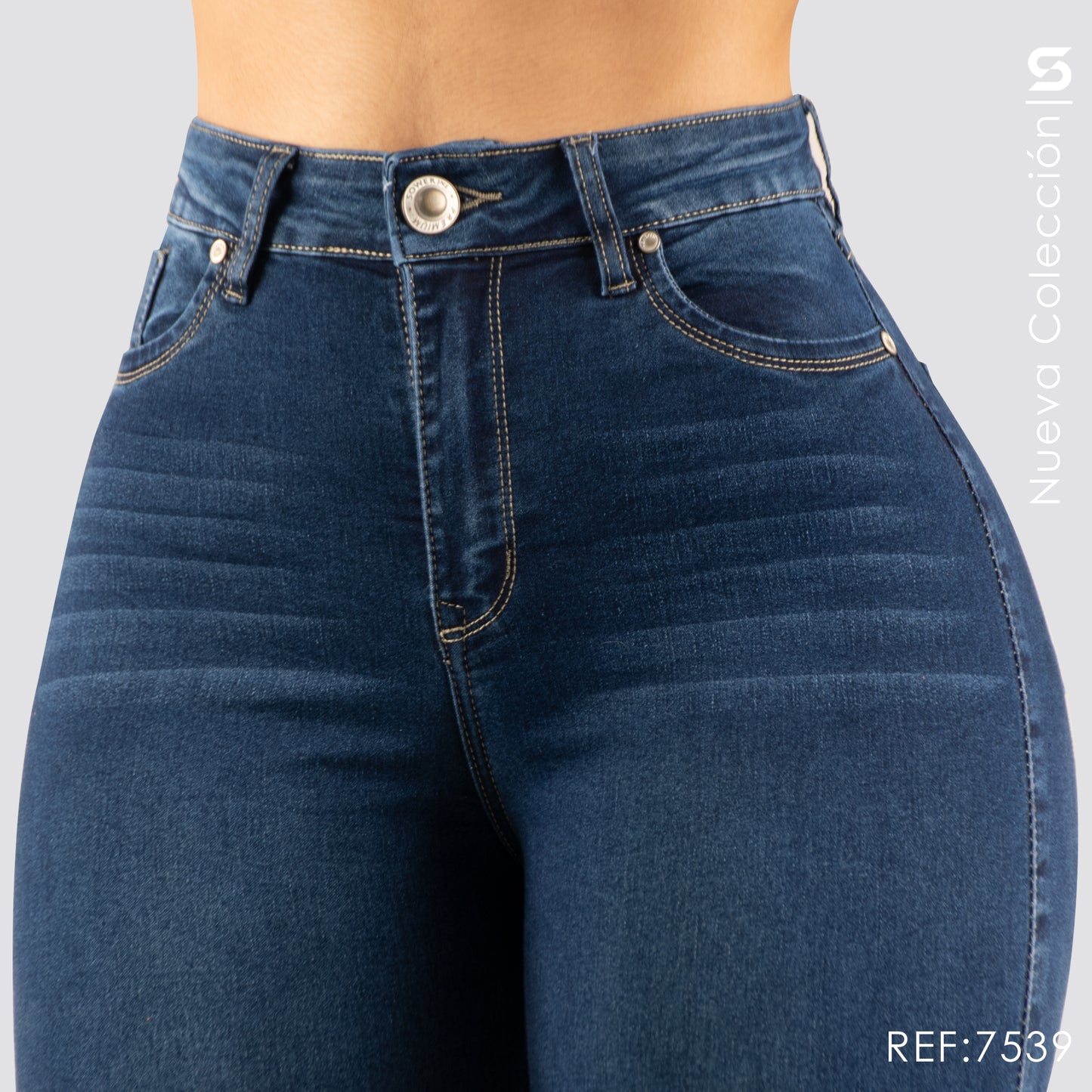 Jeans Skinny Tiro Alto S7539