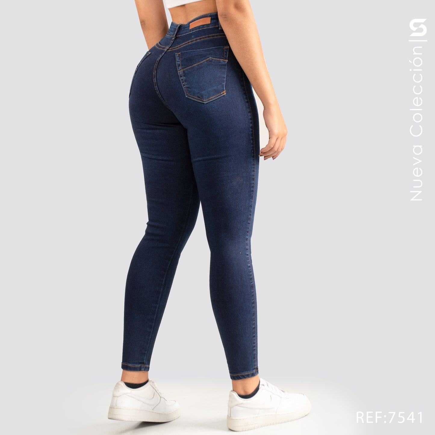 Jeans Skinny Tiro Alto S7541