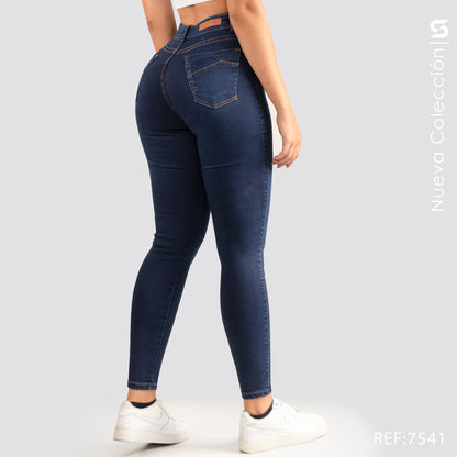 Jeans Skinny Tiro Alto S7541