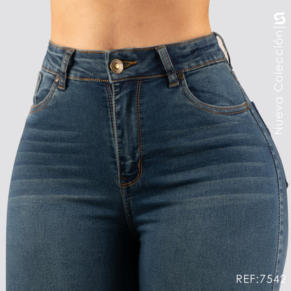 Jeans Skinny Tiro Alto S7542