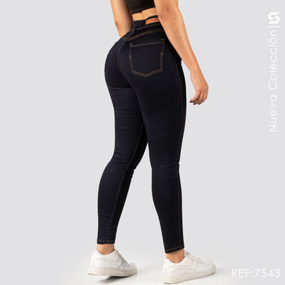 Jeans Skinny Tiro Alto S7543