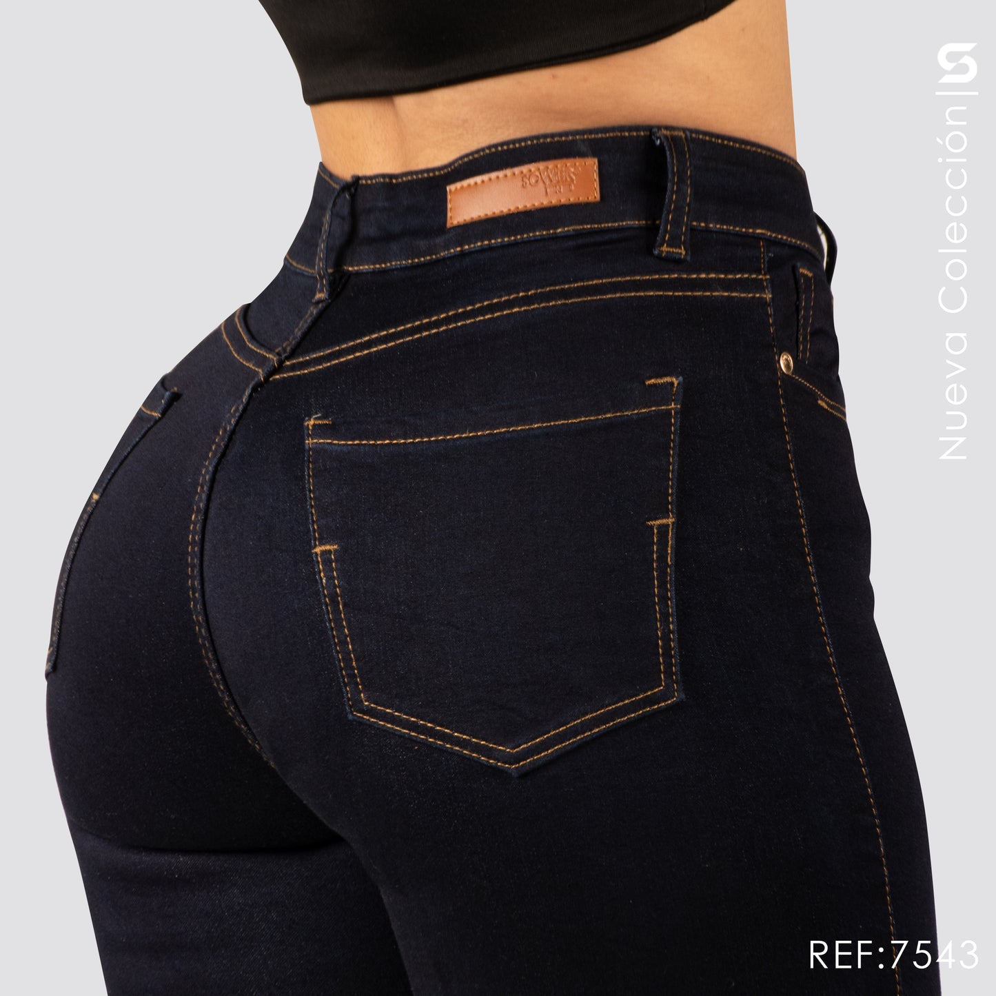 Jeans Skinny Tiro Alto S7543