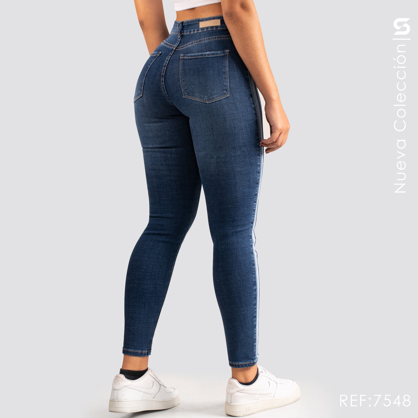 Jeans Skinny Tiro Alto S7548