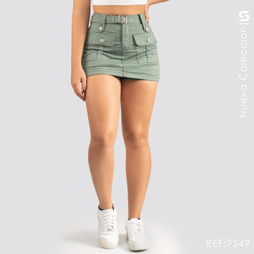 Falda Short Tiro Alto S7549