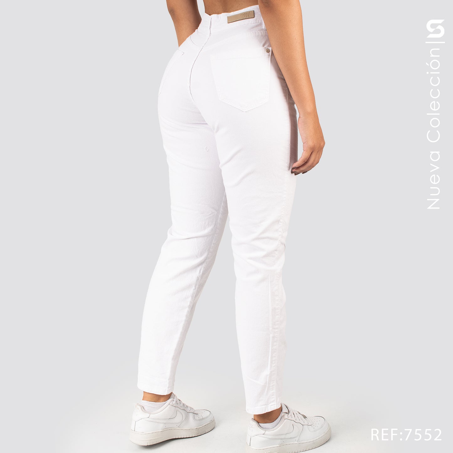 Jeans Mom Fit Tiro Alto S7552