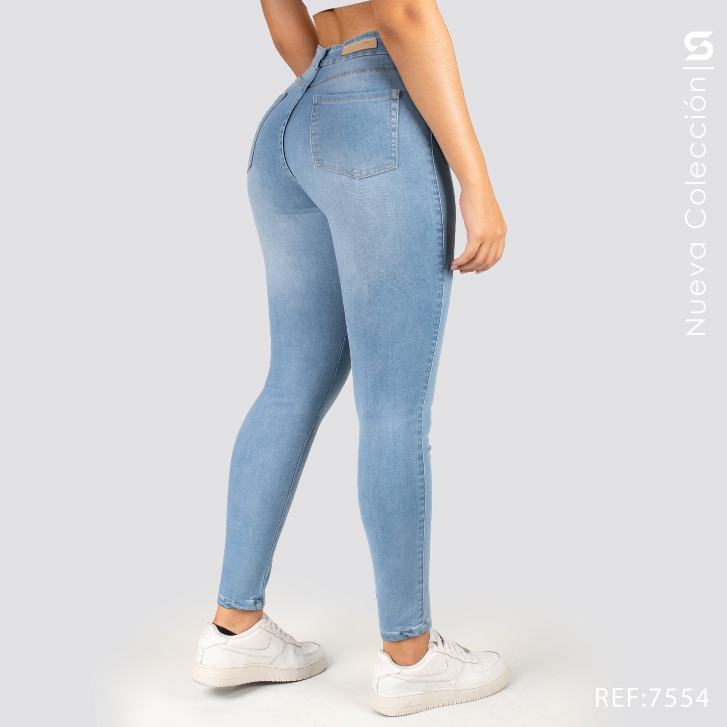 Jeans Skinny Tiro Alto S7554