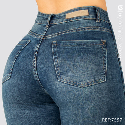Jeans Skinny Tiro Alto S7557