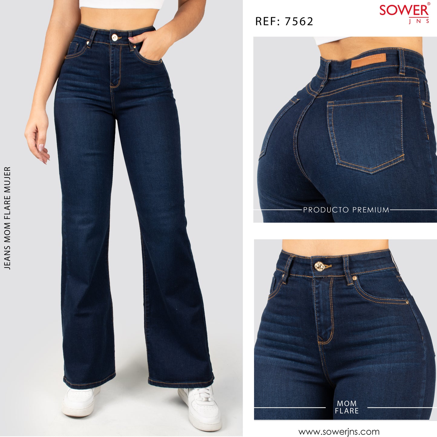 Mom Flare Tiro Alto S7562