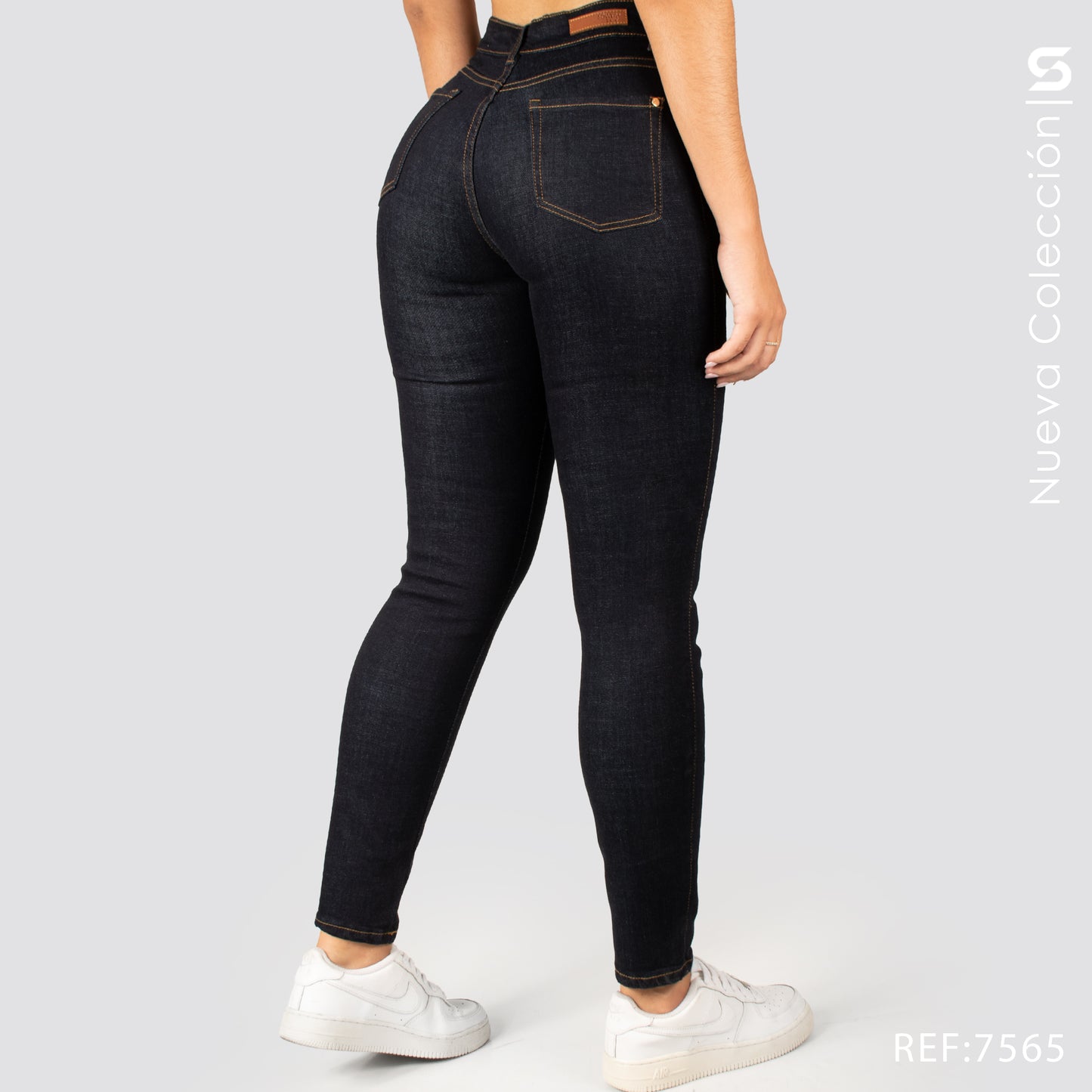 Jeans Skinny Tiro Alto S7565