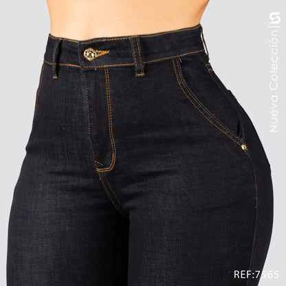 Jeans Skinny Tiro Alto S7565