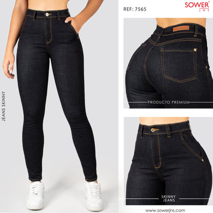 Jeans Skinny Tiro Alto S7565