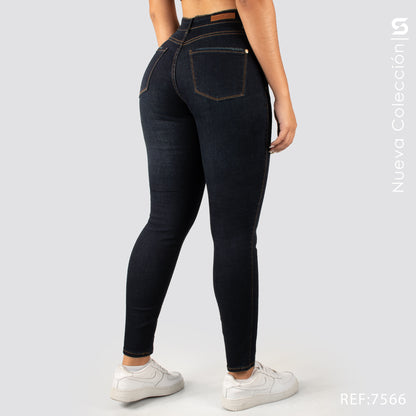 Jeans Skinny Tiro Alto S7566