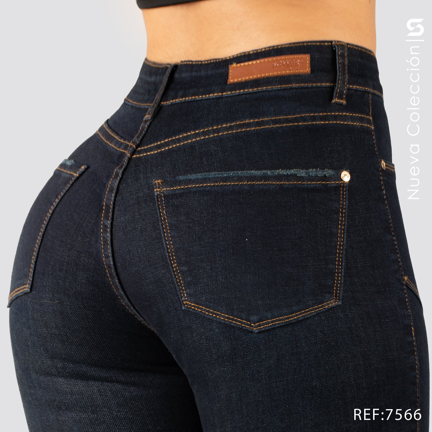 Jeans Skinny Tiro Alto S7566
