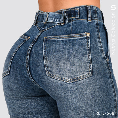 Jeans Skinny Tiro Alto S7568