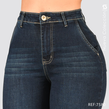 Jeans Mom Flare Tiro Alto S7580