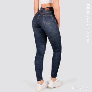 Jeans Skinny Tiro Alto S7417
