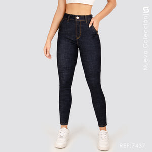 Jeans Skinny Tiro Alto S7437